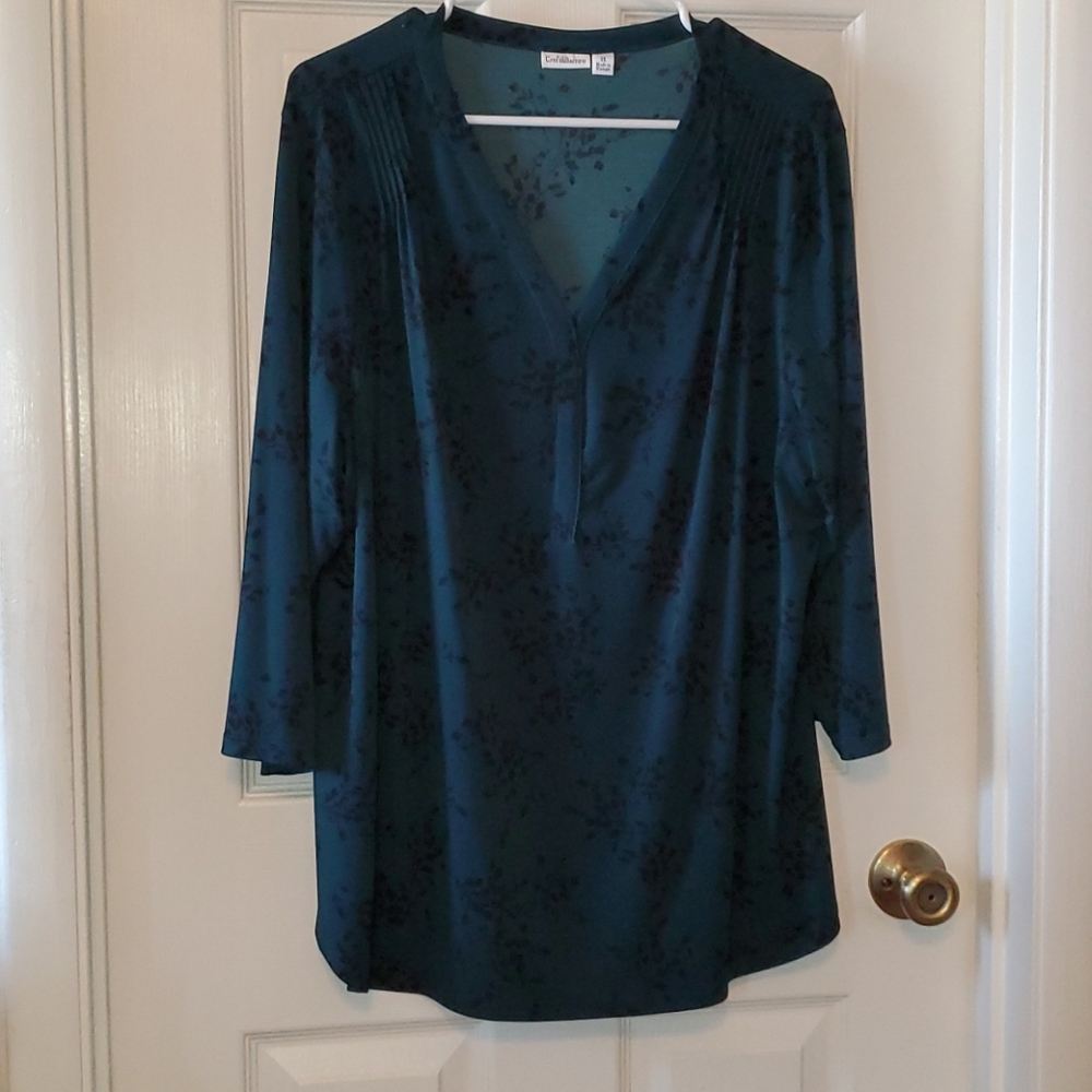 Croft and Barrow green 1x tunic